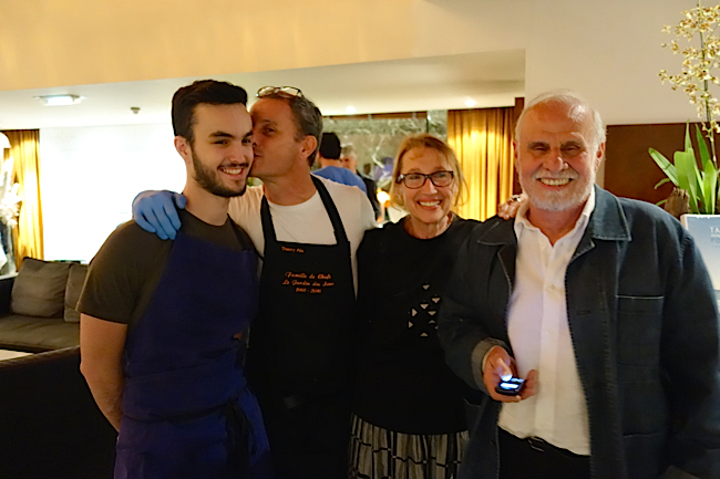 Antoine Alix et son papa chef Thierry, Les meilleurs producteurs de tomates Roger et Danielle Maelstaf