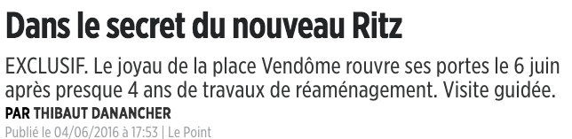 Le Point Le Ritz