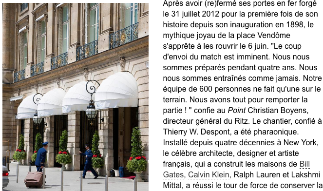 Le Point Le Ritz