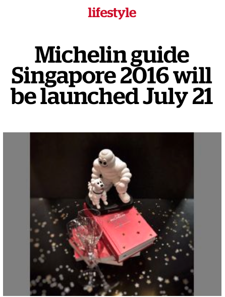 Michelin singapour