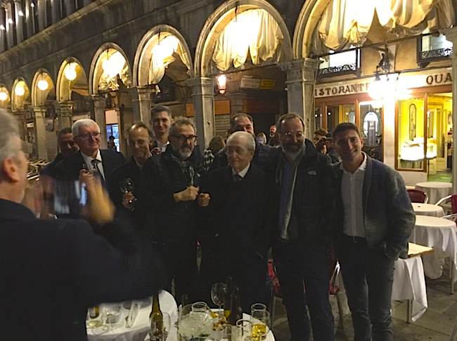 Les chefs italiens avant le dîner de gala