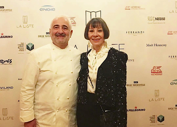 Le chef Guy Savoy et Maguy Le Coze qui représente le restaurant Le Bernardin à New York classé deuxième meilleure table au monde
