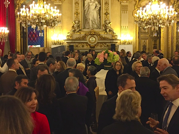 La soirée se déroulait dans les Salons du Quai d'Orsay