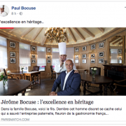 Jérôme Bocuse –  » derrière cet homme discret se cache celui qui a sauvé l’entreprise familiale « 