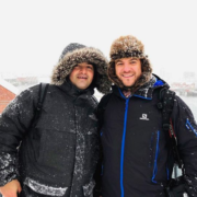 Les chefs Éric Guérin et Alan Geaam à la pêche au Skrei en Norvège