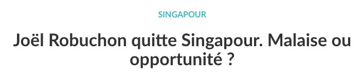 joel robuchon restaurants singapour