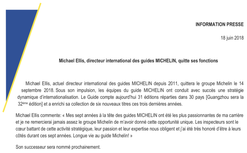 directeur monde guide michelin