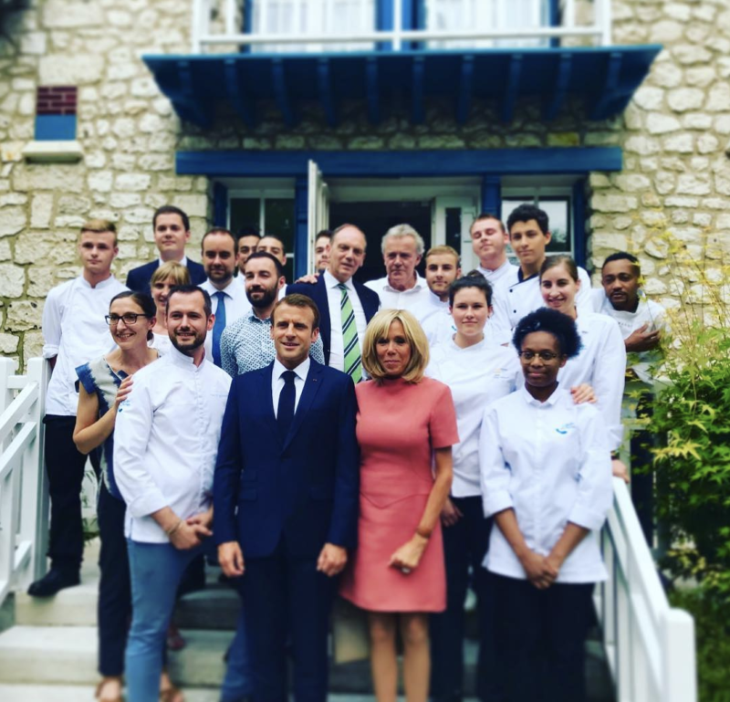 david gallienne et emmanuel macron