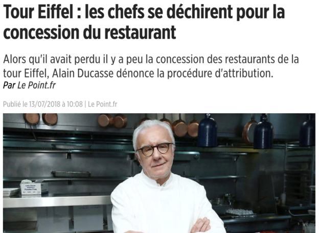 guerre restaurant tour eiffel