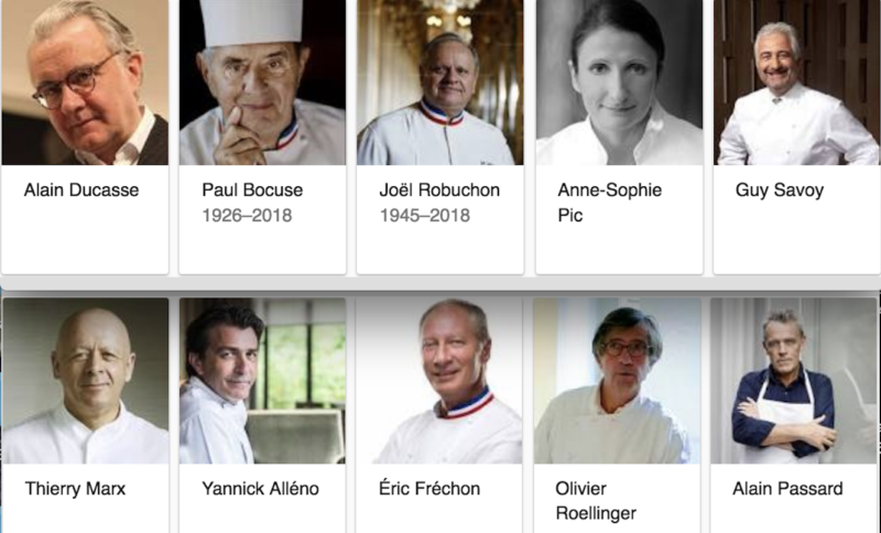 popularite grands chefs