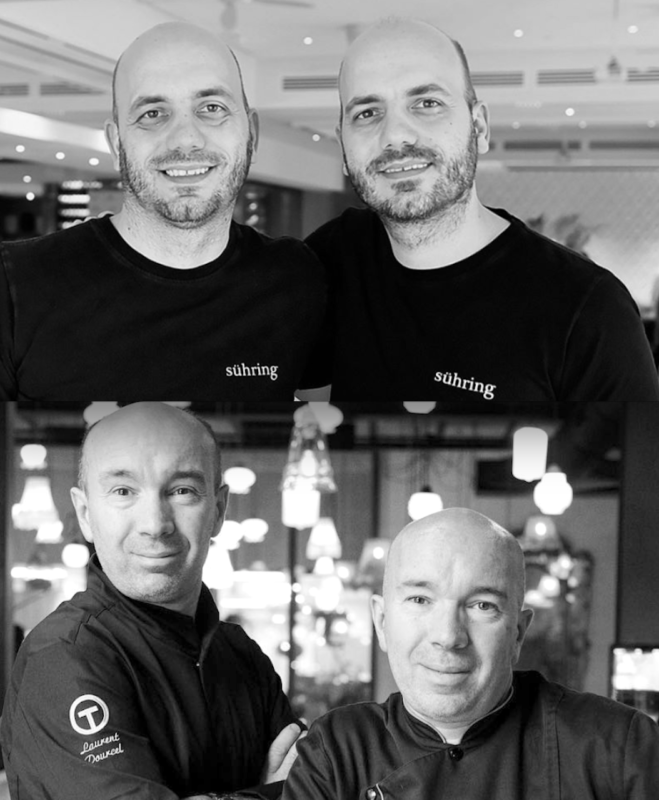 chefs suring pourcel