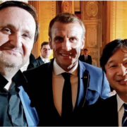 Hommage au chef Robuchon hier soir au Dîner à Versailles pour le lancement de la saison Culturelle France/Japon en présence du Prince Naruhito