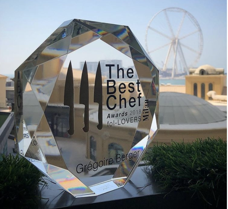 best chef award 2018 gregoire berger