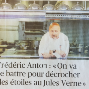 Objectif étoiles à la Tour Eiffel pour le chef Frédéric Anton :  » Le Jules Verne n’a jamais décroché deux étoiles « 