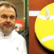 À l’occasion du Tournois de Roland Garros le chef pâtissier Pierre Hermé propose la  » Tarte Lemon Smash « 