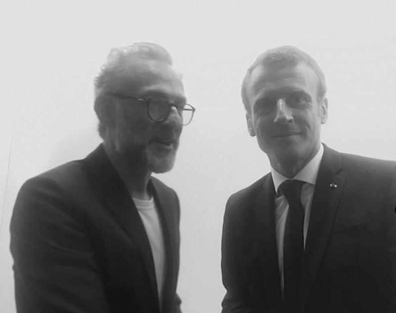 massimo bottura et president macron