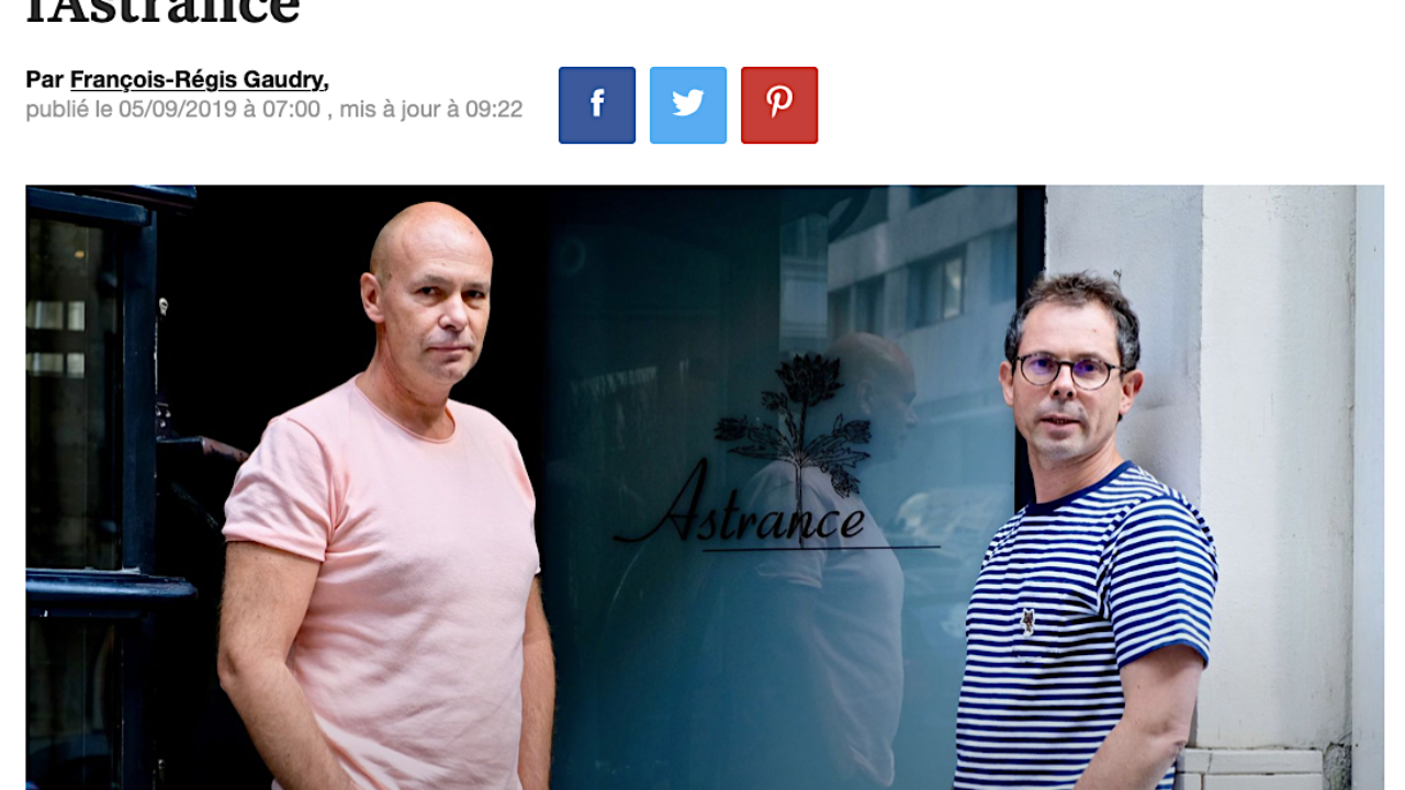 Pascal Barbot ( L'Astrance ) rachète le Jamin pour y déménager sa