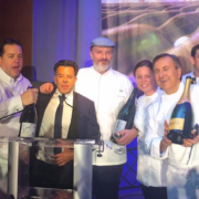 Arnaud Lallement fête le Champagne à New York avec les chefs Daniel Boulud, Andrew Carmellini et Melissa Rodriguez