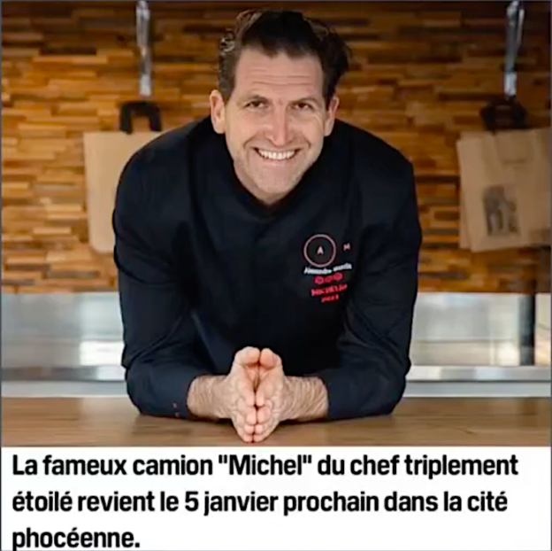 Marseille le chef Alexandre Mazzia relance son food truck et désire