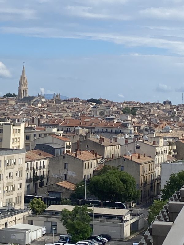 Vue d'en haut sur les toits de Montpellier