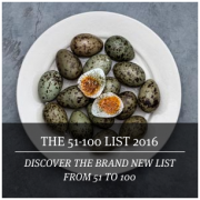 8 Restaurants français classés dans la deuxième série du Fifty Best 2016 ( 51ème à 100ème place )