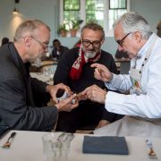 Londres – Solidarité des chefs Romain Meder et Alain Ducasse pour Massimo Bottura et le lancement du Refettorio Felix