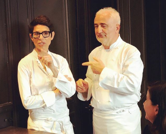 Dominique Crenn et Guy Savoy