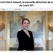 Claire Sonnet directrice de salle du Louis XV à Monaco –  » « Si le chef ne va pas bien, je ne vais pas aller. Chaque médaillon de la chaîne à son importance. « 