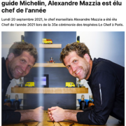 L’ex basketteur Alexandre Mazzia est nommé « Chef de l’Année » par le magazine professionnel « Le Chef »