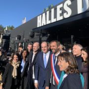 Le premier ministre Jean Castex était ce jour en visite à Montpellier au Food Court les Halles du Lez