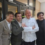 Dîner croisé à La Pyramide du chef Patrick Henriroux avec les chefs Frédéric Doucet, Pierre Orsi et Georges Blanc